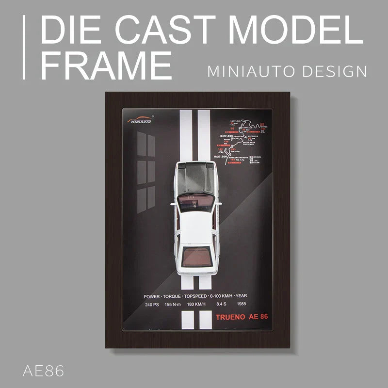 Framed Diecast car