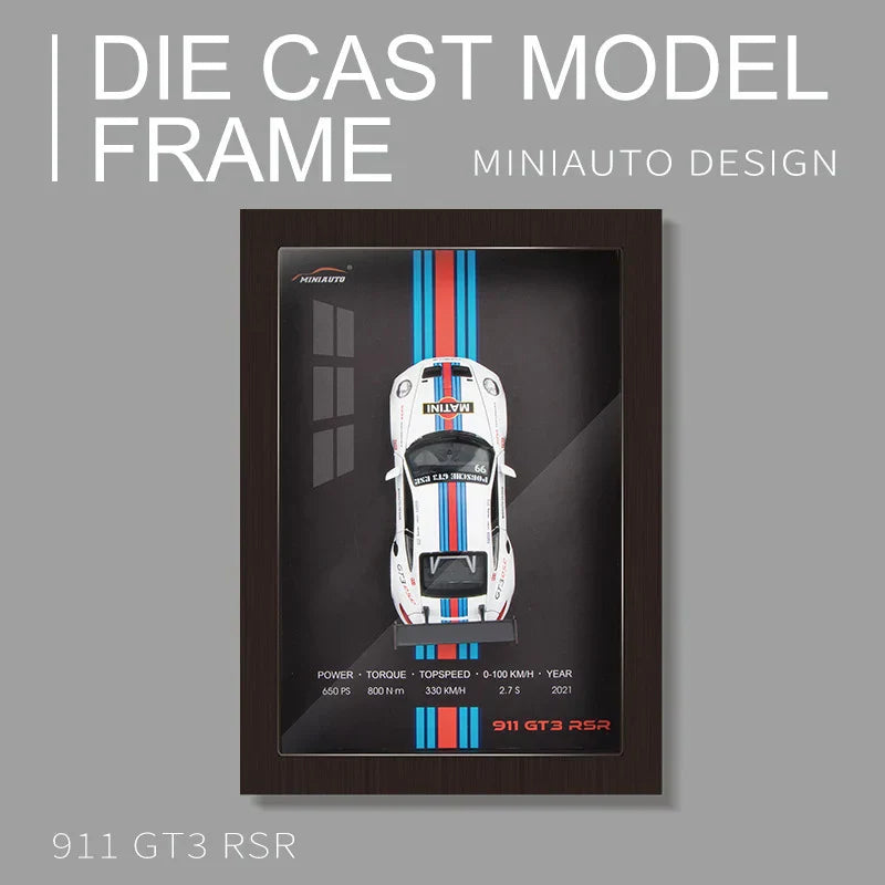 Framed Diecast car