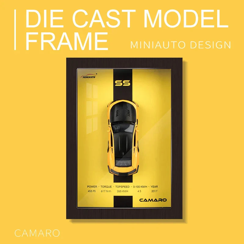 Framed Diecast car