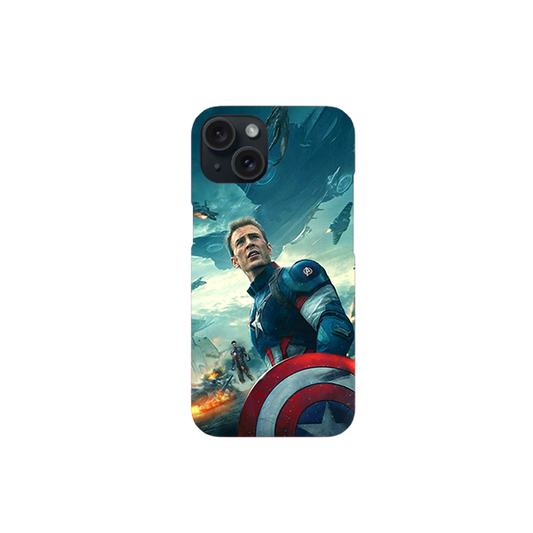 Captain America Printed  Hard Case
