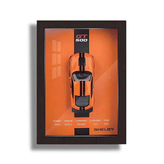 Framed Diecast car